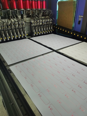 Plastic RFID Contactless Card Inlay Production Line With 32 Embedding Heads