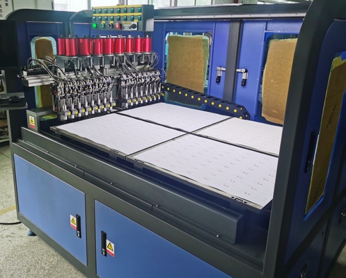 Plastic RFID Contactless Card Inlay Production Line With 32 Embedding Heads