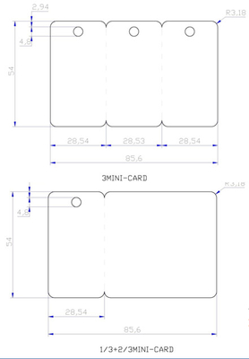 Special Shape CR80 3 Tag Key Card Puncher YL-3TP For CR80 Card And Big Card