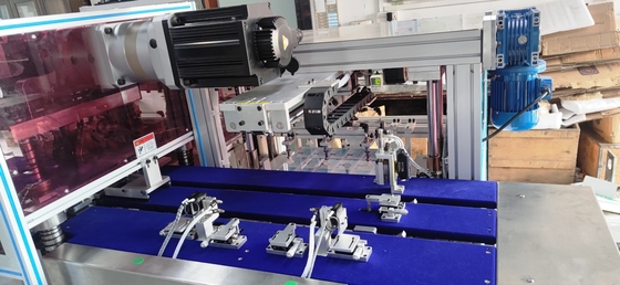 Semi Auto Plastic Card Sheet Puncher Servo Motor 3 Up Smart Card Production Machine