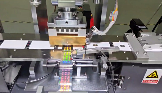 Dual Station Card Hot Foil Stamping Machine For Hologram And Signature Panels