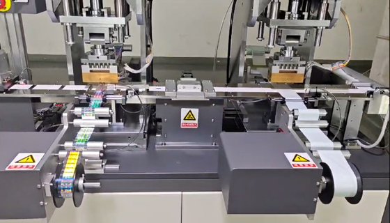 Dual Station Card Hot Foil Stamping Machine For Hologram And Signature Panels