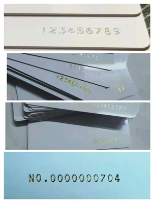 PLC Controlled Plastic Card Hot Foil Stamping Machine Card Concave Code Gilding Machine
