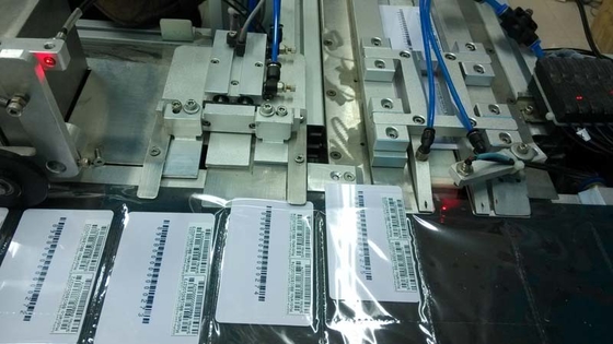 Automatic Hot Welding Card Packaging Machine PLC Controlled 6000 Pcs/Hr