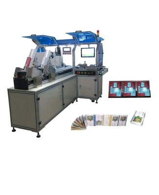 Zigzag Card Packaging Machine Automatic For Double Cards Or Insert Mini Booklet