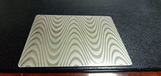 0.8mm Patterned Smart Card Material A4 A3 Laminated Steel Sheet Custom Size