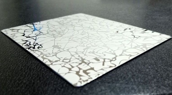 0.8mm Patterned Smart Card Material A4 A3 Laminated Steel Sheet Custom Size