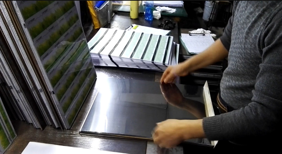 Mirror Finish PVC Smart Card Material 0.8mm A3 Size Lamination Steel Sheet