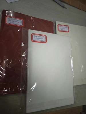 Heatproof White Silicon Rubber Cushion Pad 210x297mm For Card Lamination