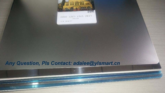 Grained Finish Smart Card Material Card Lamination Steel Plate 1.0mm Custom Size