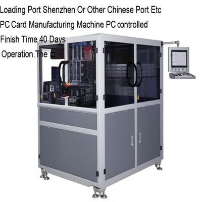 PC Controlled SIM Card Manufacturing Machine with 40 Days Finish Time and ±0.1 mm Cutting Precision