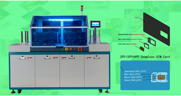 Dual Chip Single Chip SIM Card Manufacturing Machine GSM SIM Card Puncher 6000 CPH