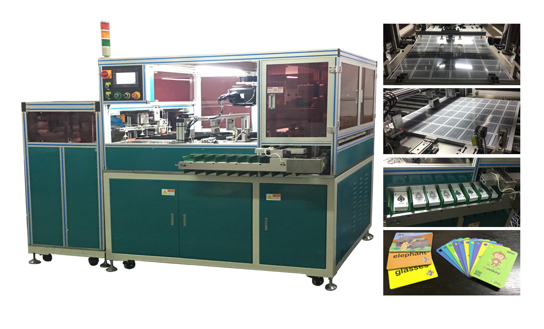 Full Auto Poker Playing Card Die Cutting Machine PVC ABS Card Punching System