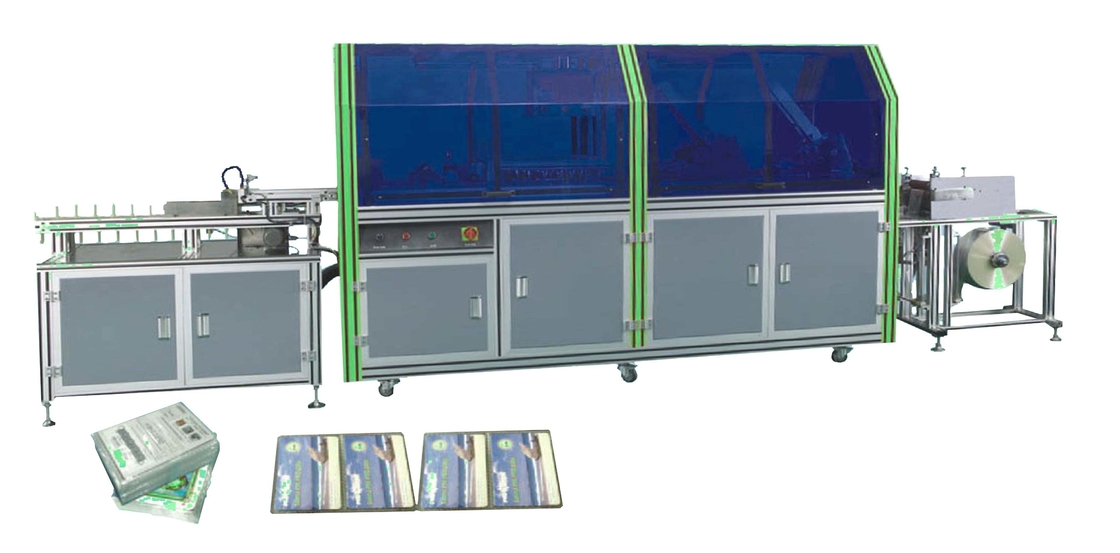 PLC Controlled Card Packing Machine Automatic For CR80 Single Card Or Multi Card