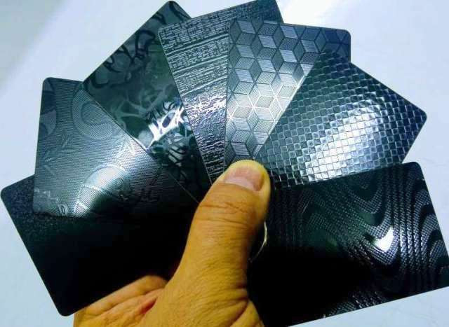 0.8mm Patterned Smart Card Material A4 A3 Laminated Steel Sheet Custom Size