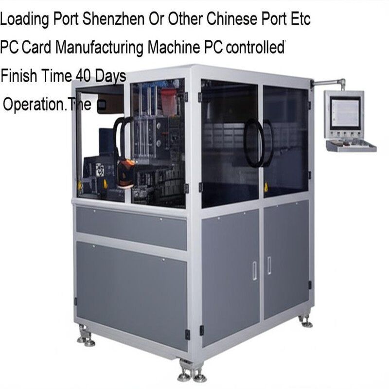 PC Controlled SIM Card Manufacturing Machine with 40 Days Finish Time and ±0.1 mm Cutting Precision